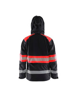 Blåkläder 4420 Warnschutz Regenjacke Kl. 1 – schwarz/rot