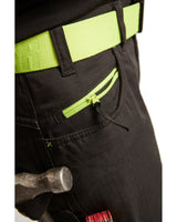 Blåkläder Damen 7195 Stretch Servicehose – schwarz/gelb