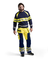Blåkläder 3359 Warnschutz Pullover – marine/gelb