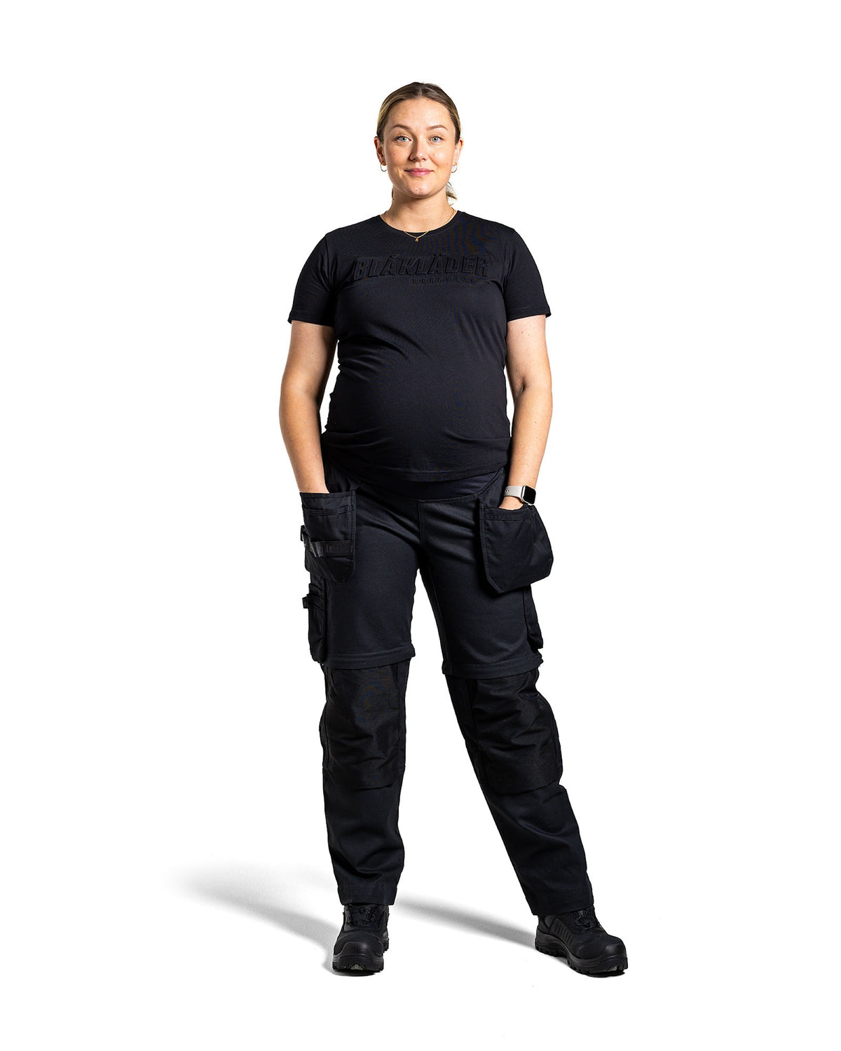 Blåkläder Damen 7103 Handwerker Umstandshose schwarz – schwarz