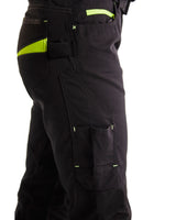 Blåkläder Damen 7195 Stretch Servicehose – schwarz/gelb