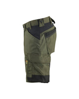 Blåkläder 1753 Arbeitsshorts – waldgrün/schwarz