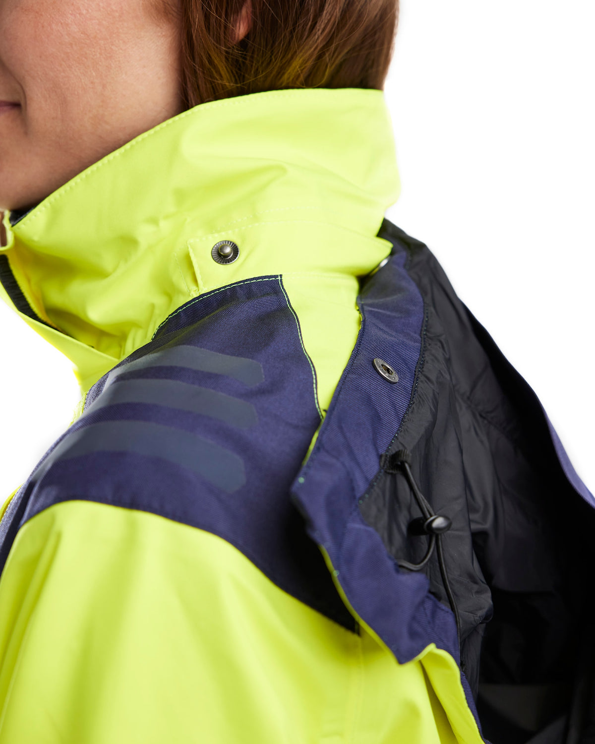 Blåkläder Damen 4436 Warnschutz Regenjacke Kl. 2 – gelb/marine