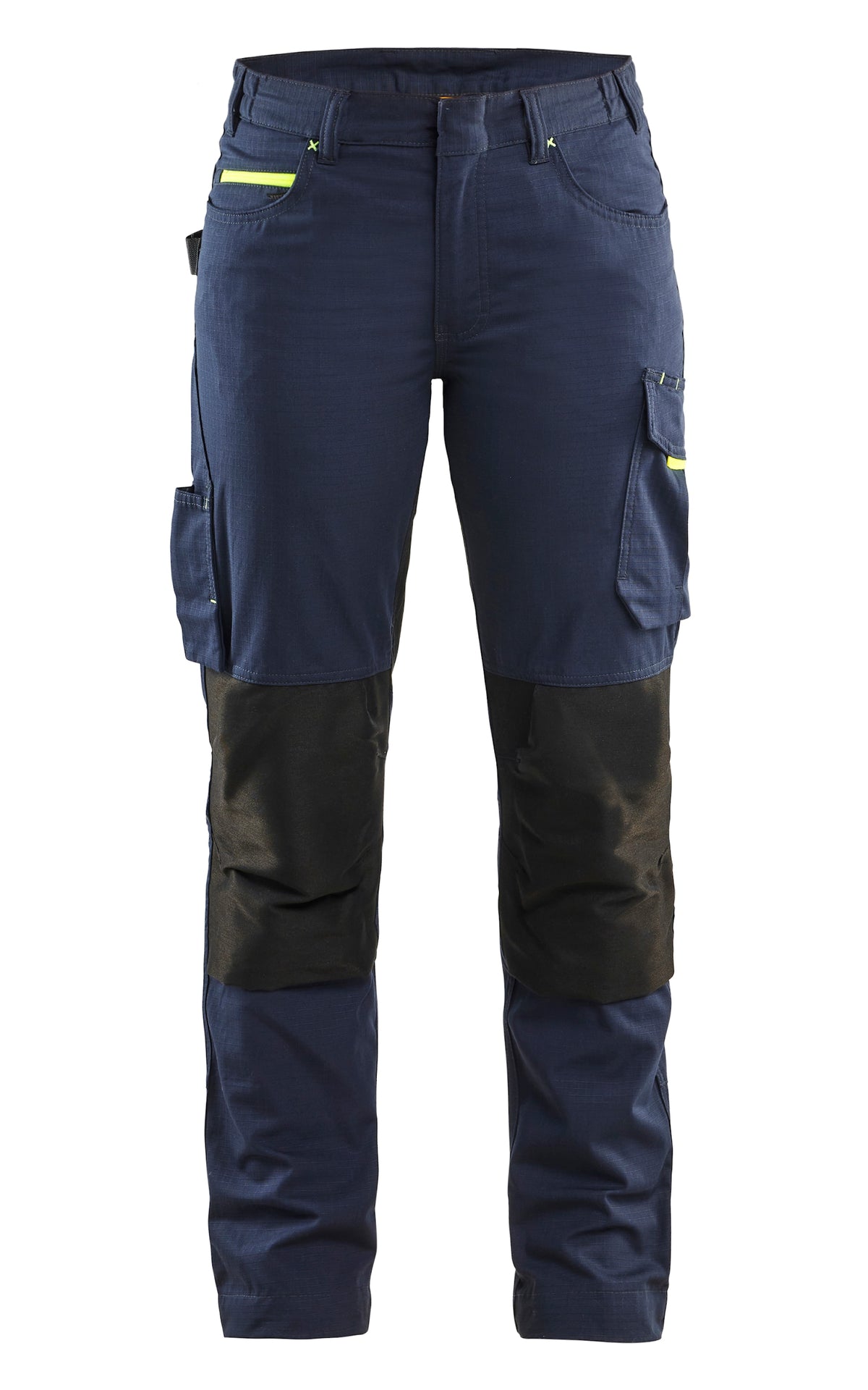 Blåkläder Damen 7195 Stretch Servicehose – dunkelmarine/gelb