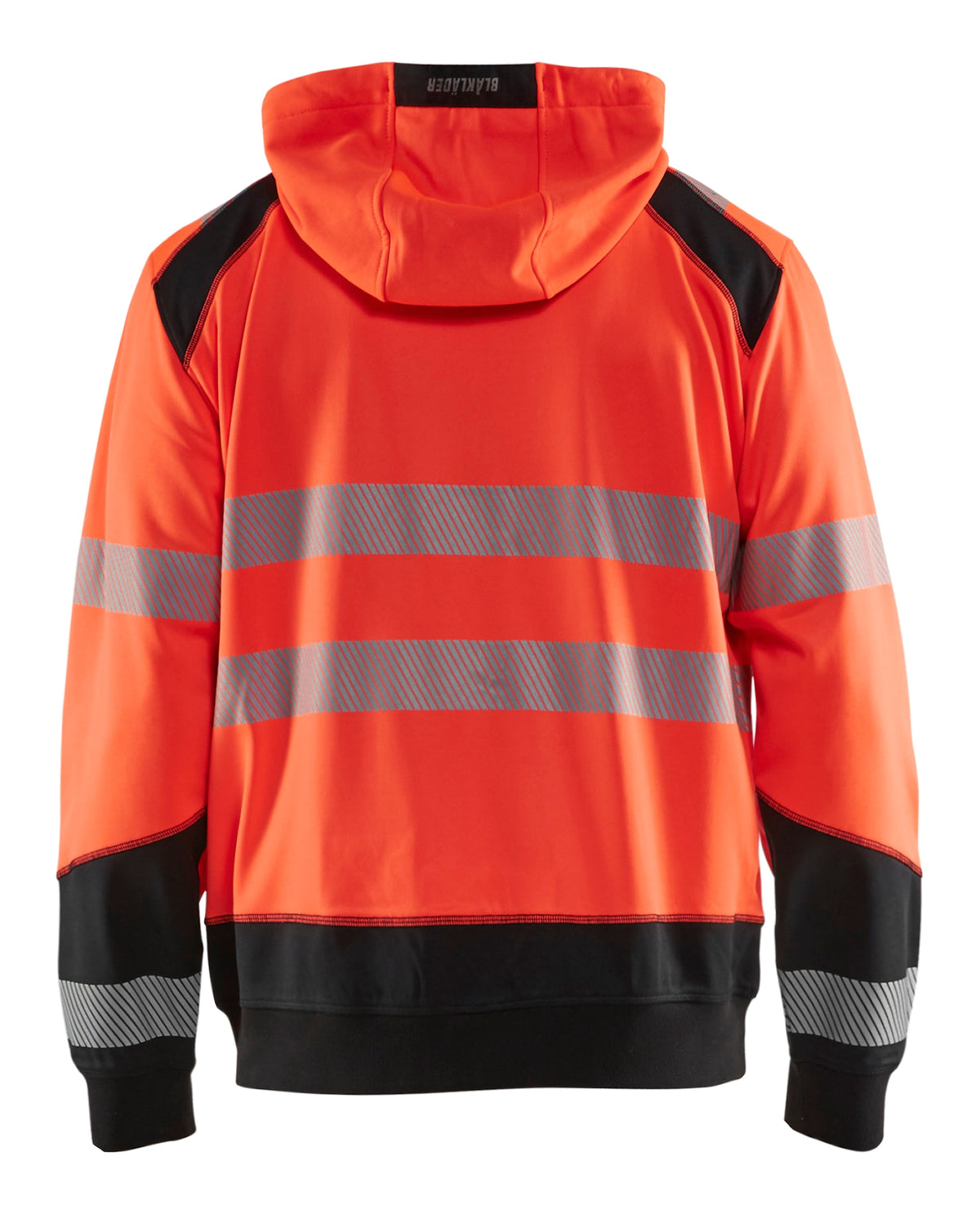 Blåkläder 3546 Warnschutz Kapuzen-Sweatshirt – rot/schwarz