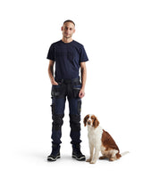 Blåkläder 1599 Canvas Stretch Handwerkerhose – dunkelmarine/schwarz