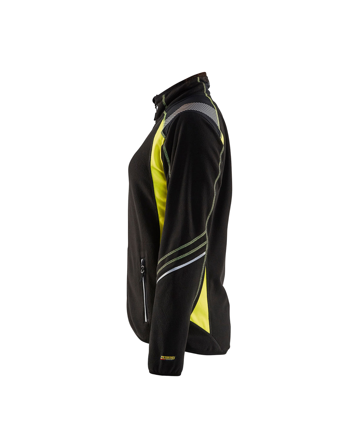Blåkläder Damen 4973 Microfleece Jacke – schwarz/gelb
