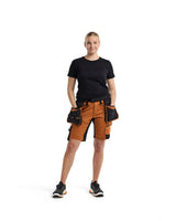 Blåkläder Damen 7175 Arbeitsshorts Striker – rost/schwarz